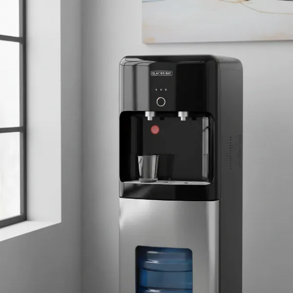 Glacier Bay bottom-loading water dispenser, showing its design and features